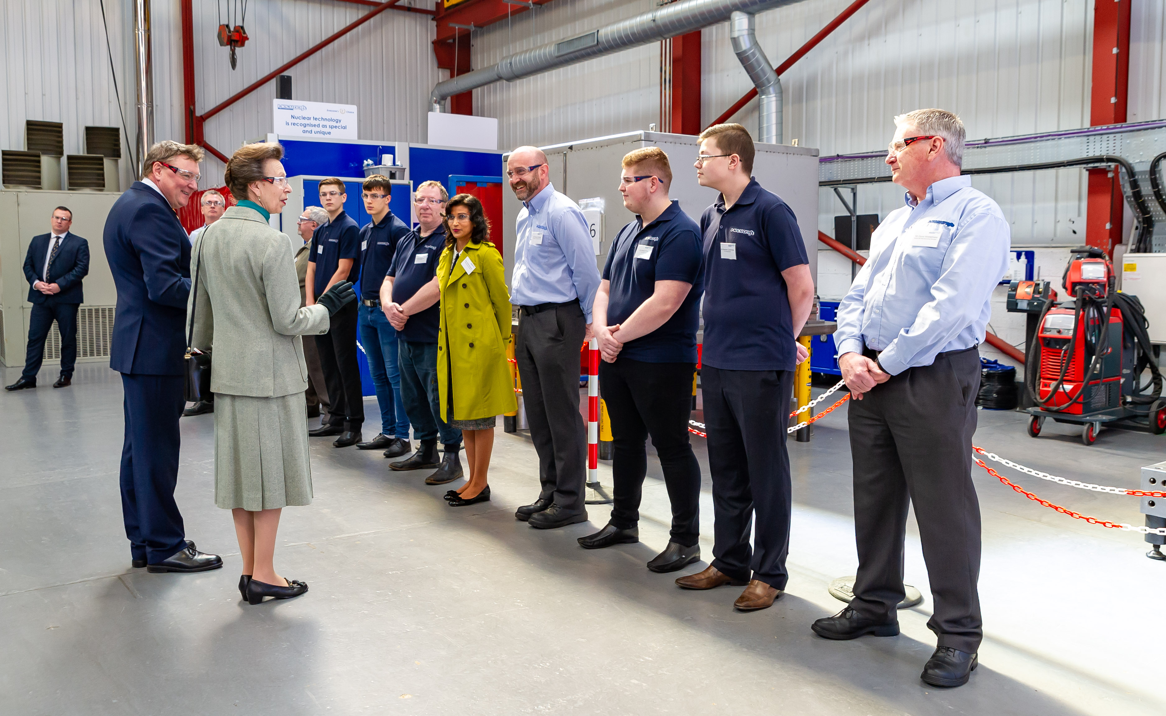 HRH the Princess Royal visits Stainless Metalcraft - March 2019