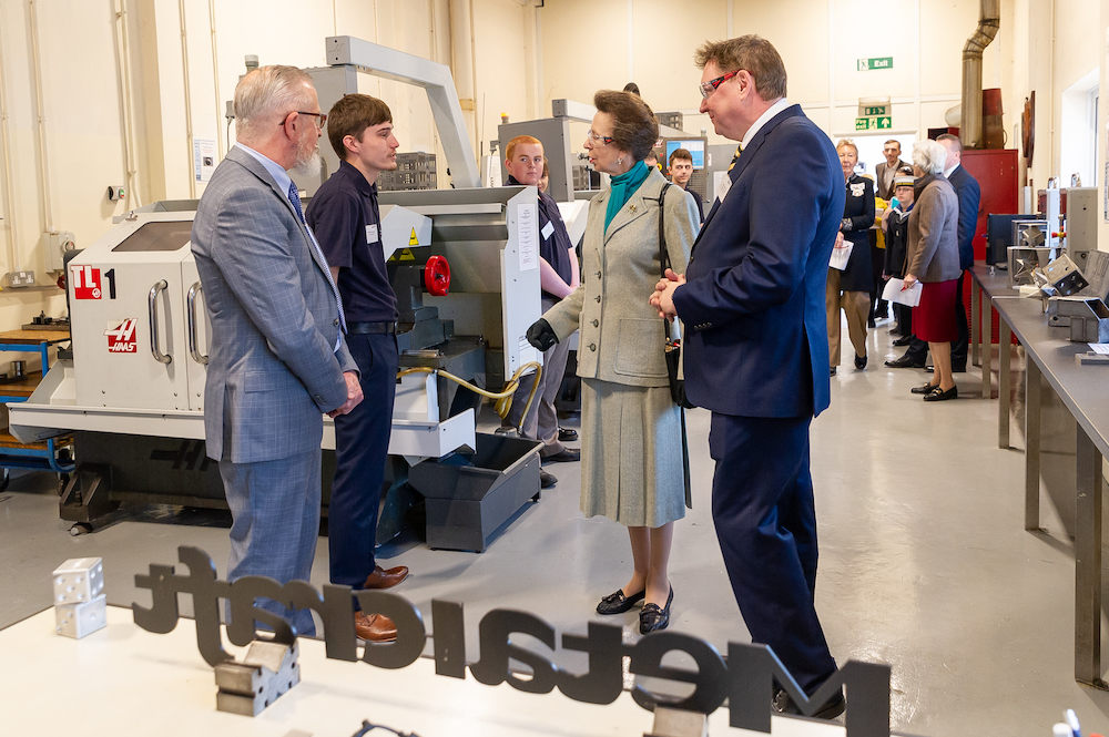 hrh visit apprentice school